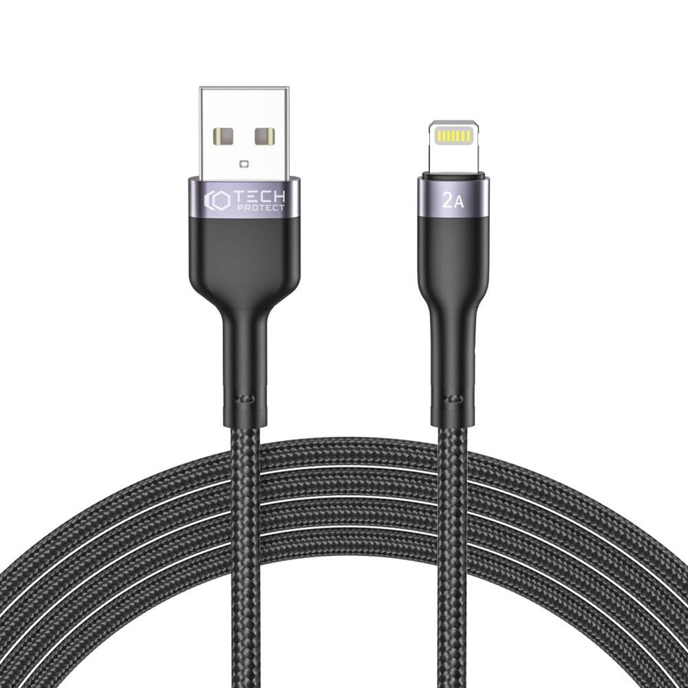 TECH-PROTECT ULTRABOOST ”2” LIGHTNING CABLE 2.4A 200CM BLACK