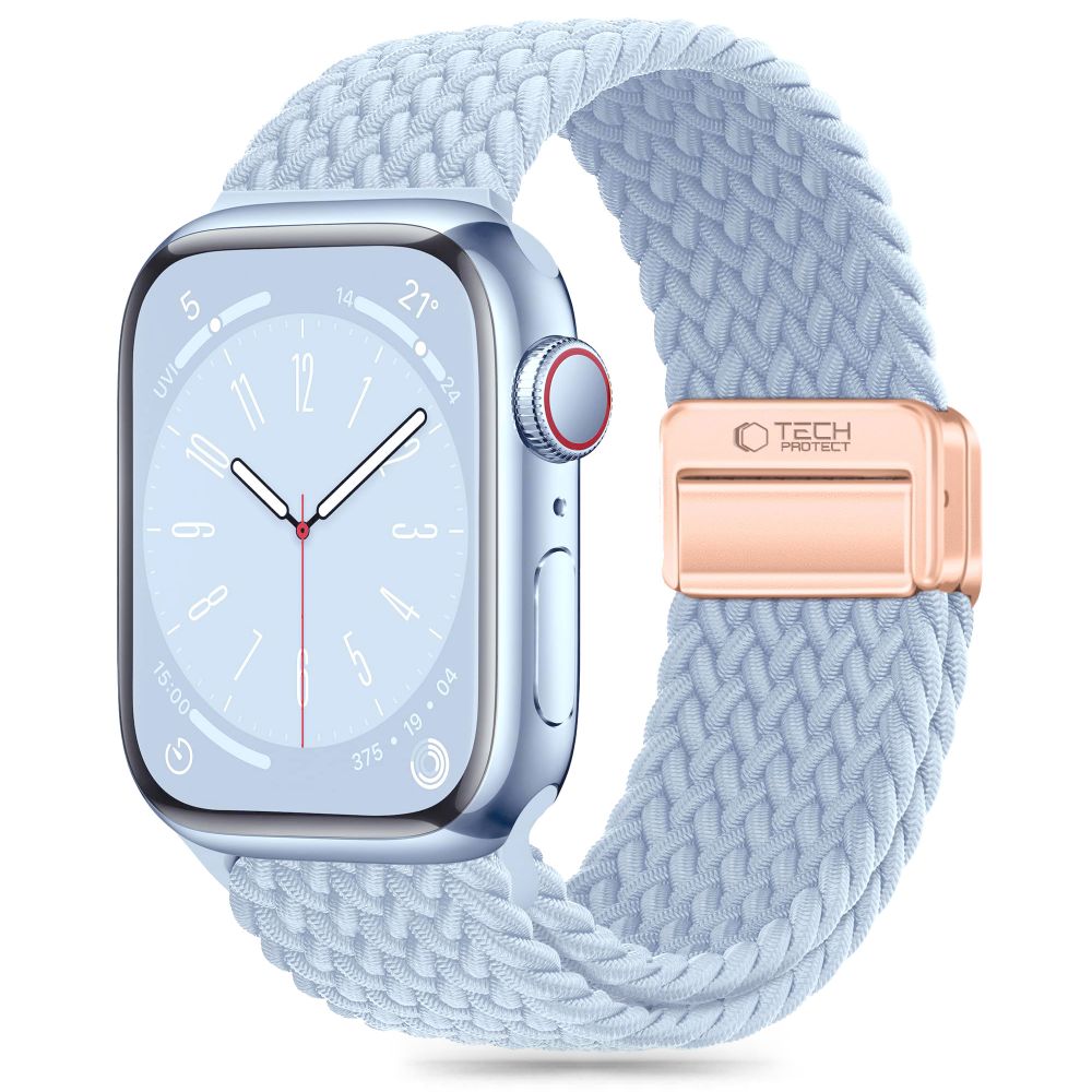 TECH-PROTECT NYLONMAG APPLE WATCH 6 / 7 / 8 / 9 / 10 / SE / ULTRA 1 / 2 (44 / 45 / 46 / 49 MM) BABY BLUE