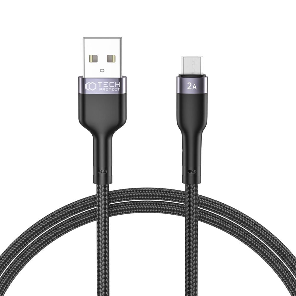 TECH-PROTECT ULTRABOOST ”2” MICRO-USB CABLE 2.4A 100CM BLACK