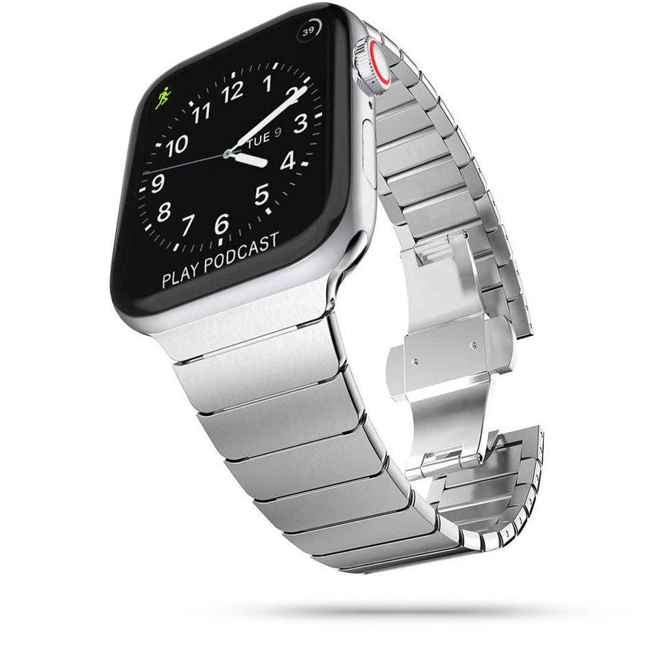 CINTURINO MAGLIA TECH-PROTECT LINKBAND APPLE WATCH 4 / 5 / 6 / 7 / 8 / SE / ULTRA (42 / 44 / 45 / 49 MM) SILBER