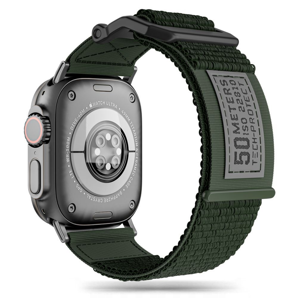 TECH-PROTECT SCOUT APPLE WATCH 4 / 5 / 6 / 7 / 8 / 9 / SE / ULTRA 1 / 2 (42 / 44 / 45 / 49 MM) MILITÄRGRÜN