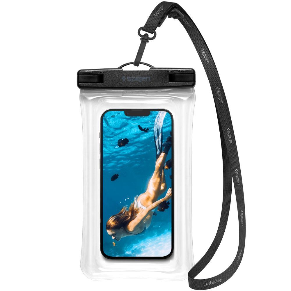 WASSERDICHTE SCHUTZHÜLLE SPIGEN A610 UNIVERSAL WATERPROOF FLOAT CASE CRYSTAL CLEAR