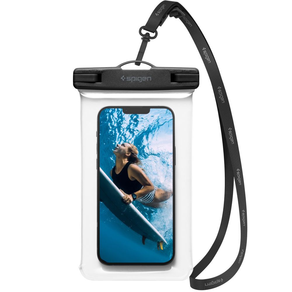 WASSERDICHTE SCHUTZHÜLLE SPIGEN A601 UNIVERSAL WATERPROOF CASE CRYSTAL CLEAR