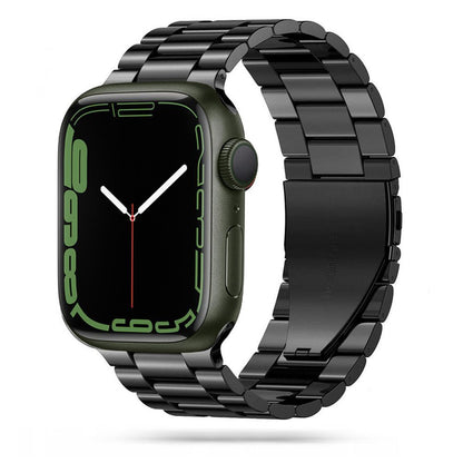 CINTURINO MAGLIA TECH-PROTECT EDELSTAHL APPLE WATCH 4 / 5 / 6 / 7 / 8 / SE / ULTRA (42 / 44 / 45 / 49 MM) SCHWARZ