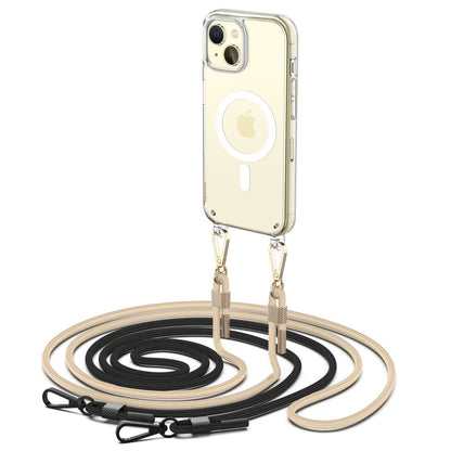 TECH-PROTECT FLEXAIR CHAIN ​​MAGSAFE IPHONE 15 PLUS SCHWARZ &amp;amp; BEIGE