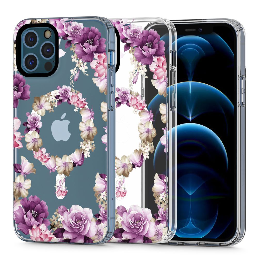 TECH-PROTECT MAGMOOD MAGSAFE COVER IPHONE 12 / 12 PRO ROSE FLORAL