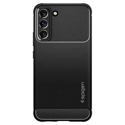 COPERTURA SPIGEN RUGGED ARMOUR GALAXY S22 NERO OPACO