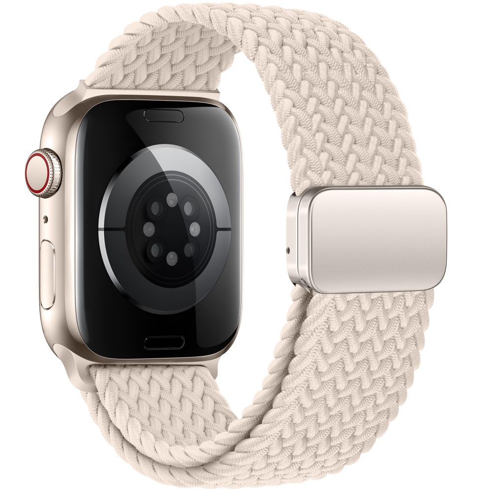 TECH-PROTECT NYLONMAG APPLE WATCH 6 / 7 / 8 / 9 / 10 / SE / ULTRA 1 / 2 (44 / 45 / 46 / 49 MM) STARLIGHT