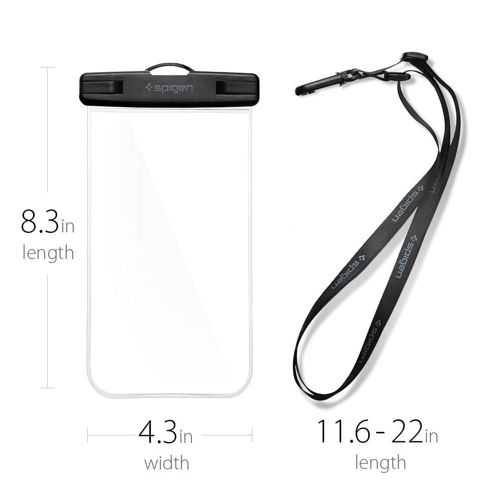 SPIGEN A600 UNIVERSAL WATERPROOF CASE CRYSTAL CLEAR