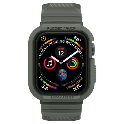 CUSTODIA + CINTURINO SPIGEN RUGGED ARMOR „PRO“ APPLE WATCH 4 / 5 / 6 / 7 / SE (44 / 45 MM) MILITÄRGRÜN