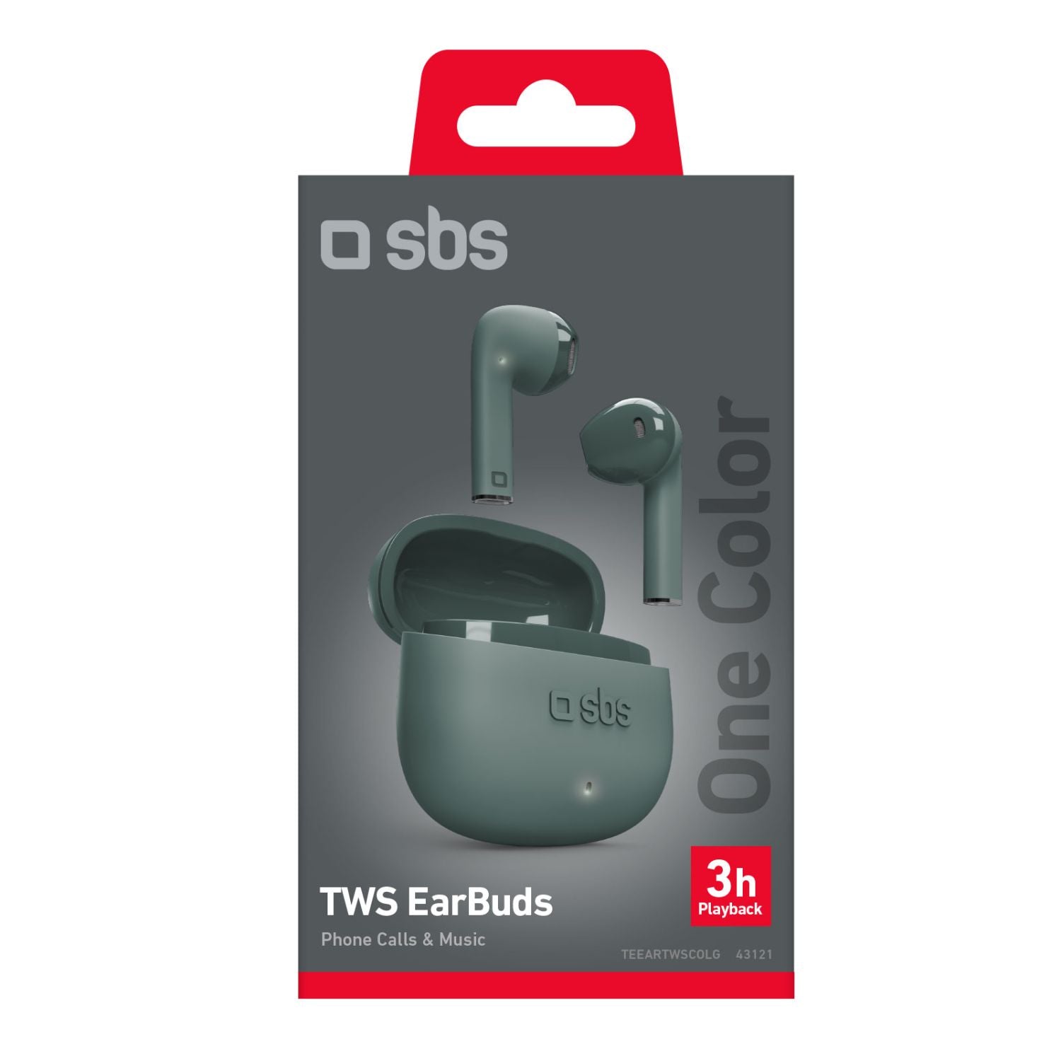 SBS TWS ONE COLOR – WIRELESS-OHRHÖRER MIT TRUE WIRELESS-STEREO-TECHNOLOGIE 