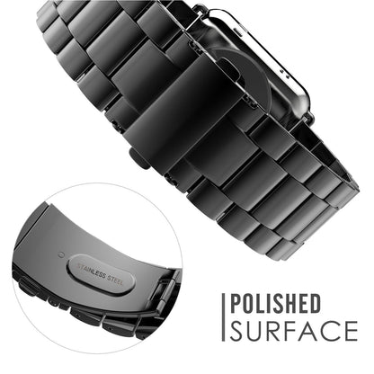 CINTURINO MAGLIA TECH-PROTECT EDELSTAHL APPLE WATCH 4 / 5 / 6 / 7 / SE (42 / 44 / 45 MM) SCHWARZ