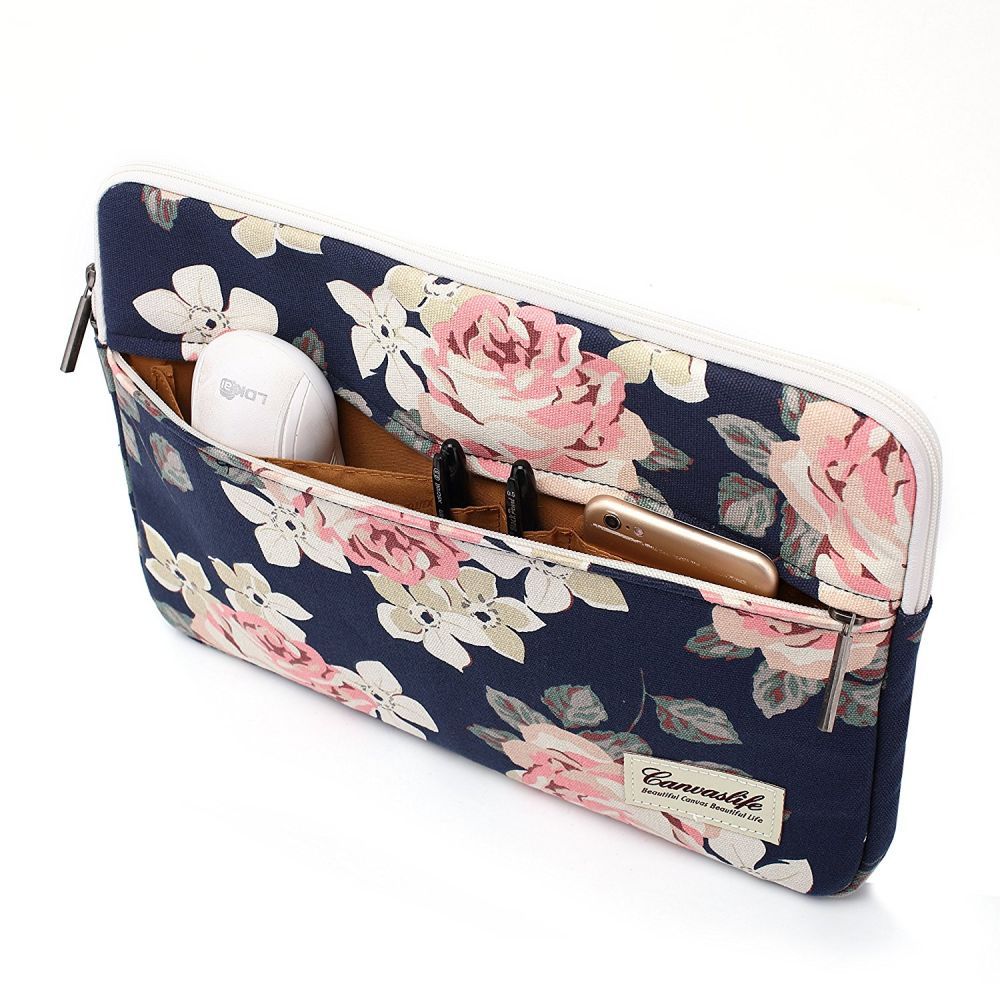 CUSTODIA CANVASLIFE CUSTODIA MACBOOK AIR/PRO 13 NAVY ROSA