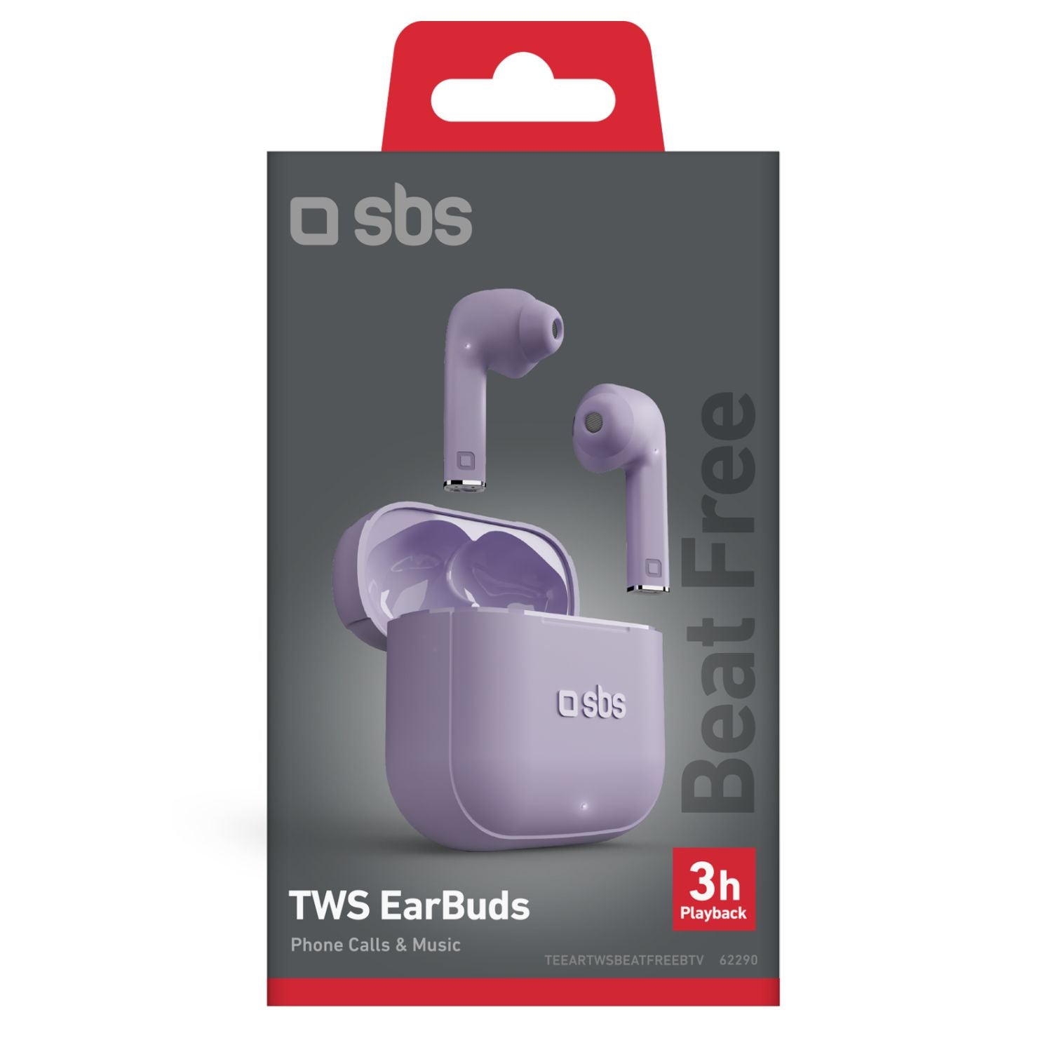 SBS AURICOLARI TRUE WIRELESS STEREO CON COMANDI TOUCH  TEEARTWSBEATFREEBTA