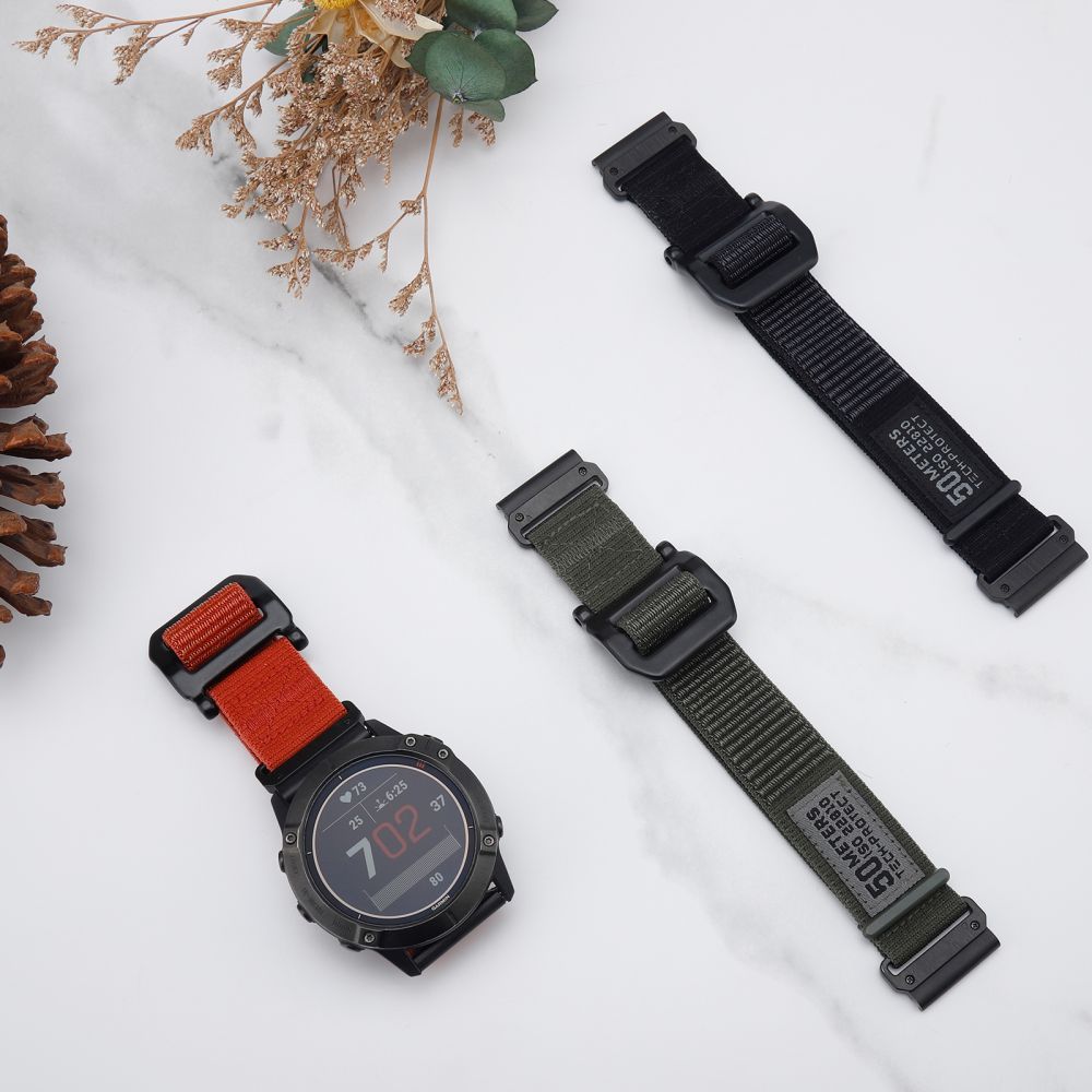 CINTURINO TECH-PROTECT SCOUT GARMIN FENIX 3 / 5X / 3HR / 5X PLUS / 6X / 6X PRO / 7X SCHWARZ