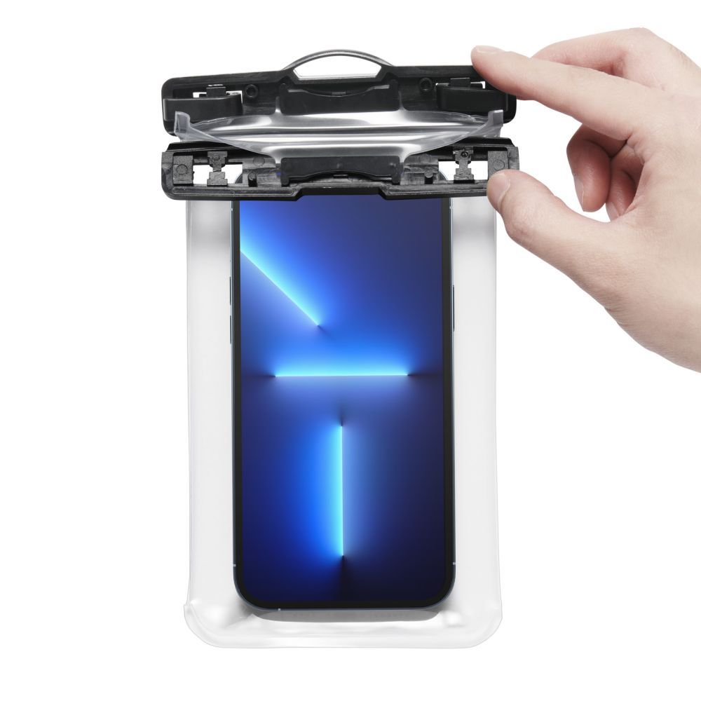 CUSTODIA IMPERMEABILE SPIGEN A601 UNIVERSAL WATERPROOF CASE CRYSTAL CLEAR