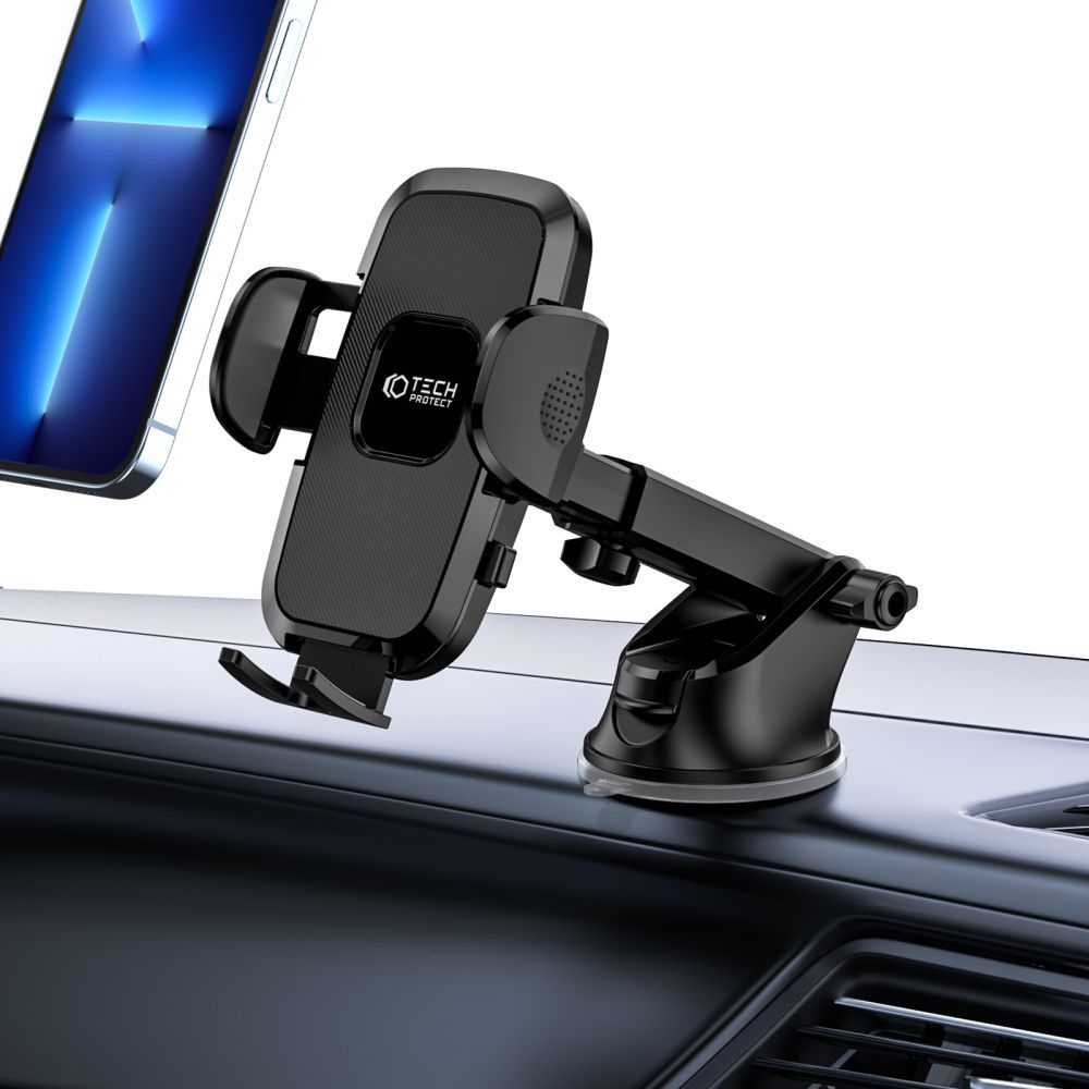 SUPPORTO AUTO UNIVERSALE TECH-PROTECT V3 UNIVERSAL WINDSHIELD &amp; DASHBOARD CAR MOUNT BLACK