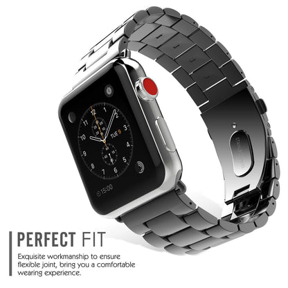 CINTURINO MAGLIA TECH-PROTECT EDELSTAHL APPLE WATCH 4 / 5 / 6 / 7 / SE (42 / 44 / 45 MM) SCHWARZ