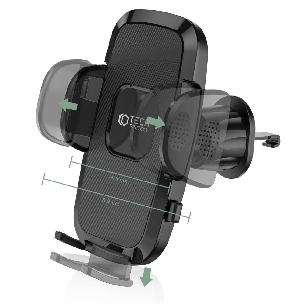 Universelle Autohalterung Tech-Protect V3, universelle Entlüftungshalterung für Autos, Schwarz