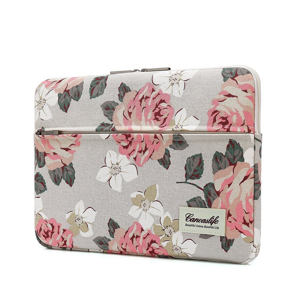 CUSTODIA CANVASLIFE SLEEVE MACBOOK AIR/PRO 15 WEISS ROSA