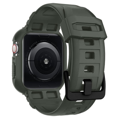 CUSTODIA +CINTURINO SPIGEN RUGGED ARMOR ”PRO” APPLE WATCH 4 / 5 / 6 / 7 / SE (44 / 45 MM) MILITARY GREEN