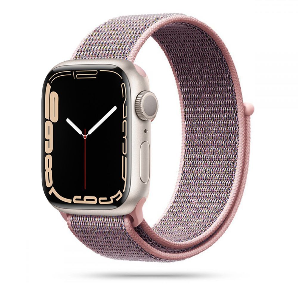 CINTURINO TECH-PROTECT NYLON APPLE WATCH 4 / 5 / 6 / 7 / SE (38 / 40 / 41 MM) PINK SAND