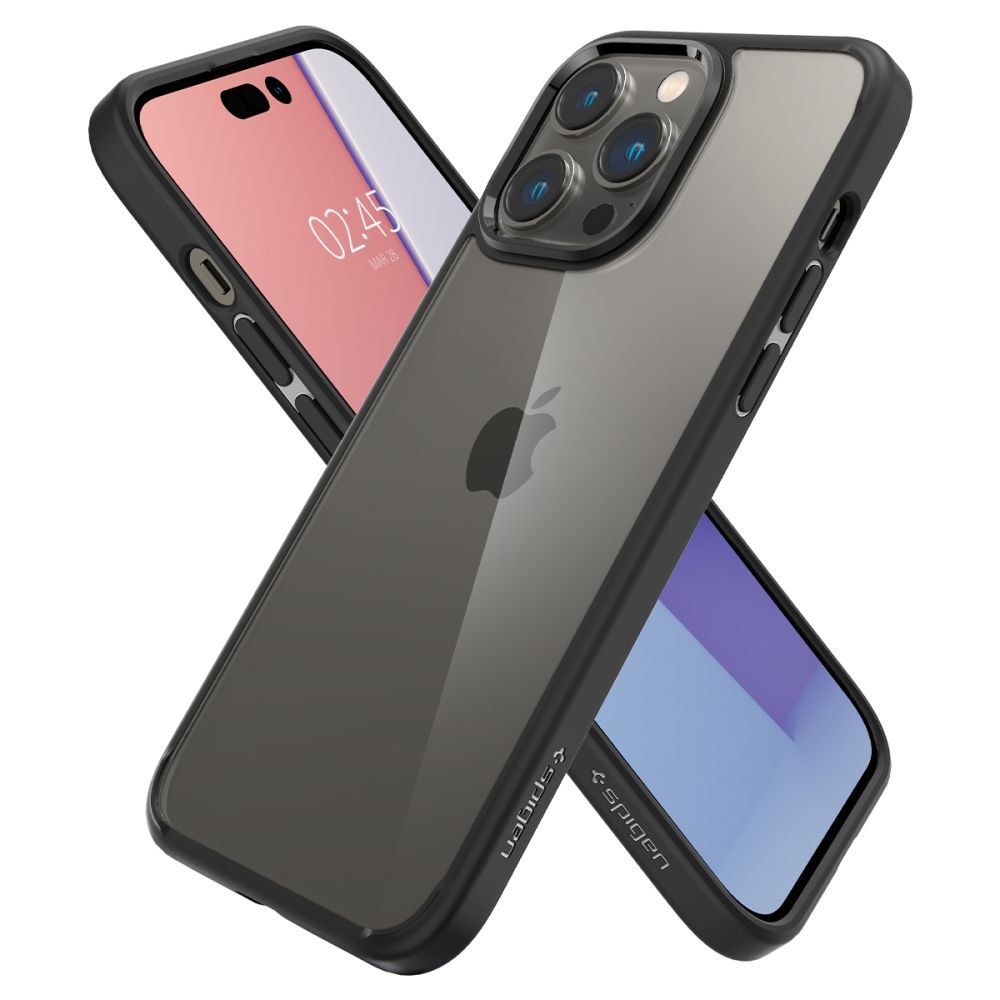 COVER SPIGEN ULTRA HYBRID IPHONE 14 PRO MAX NERO OPACO