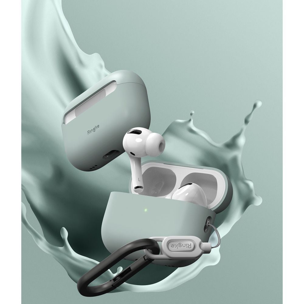 CUSTODIA RINGKE SILICONE APPLE AIRPODS PRO 1/2 SEAFOAM