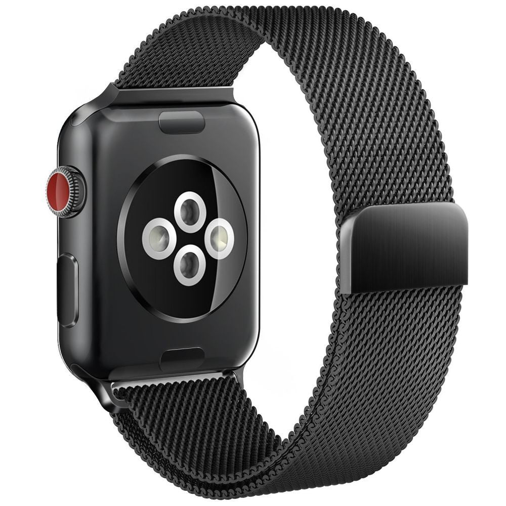 CINTURINO MAGLIA TECH-PROTECT MILANESEBAND APPLE WATCH 4 / 5 / 6 / 7 / SE (38 / 40 / 41 MM) SCHWARZ