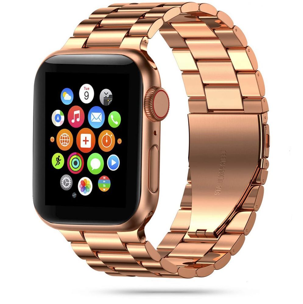 CINTURINO MAGLIA TECH-PROTECT EDELSTAHL APPLE WATCH 4 / 5 / 6 / 7 / SE (38 / 40 / 41 MM) ROSÉGOLD