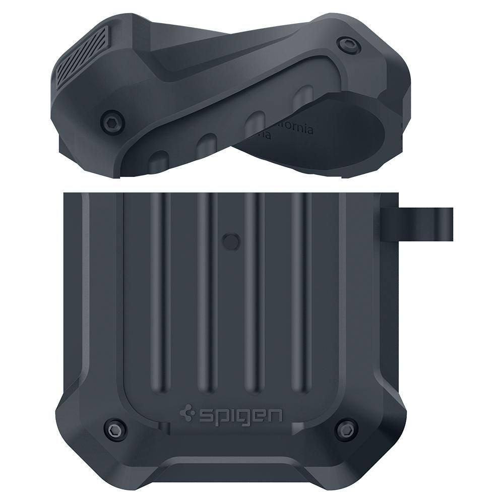 CUSTODIA SPIGEN TOUGH ARMOR APPLE AIRPODS CARBONE