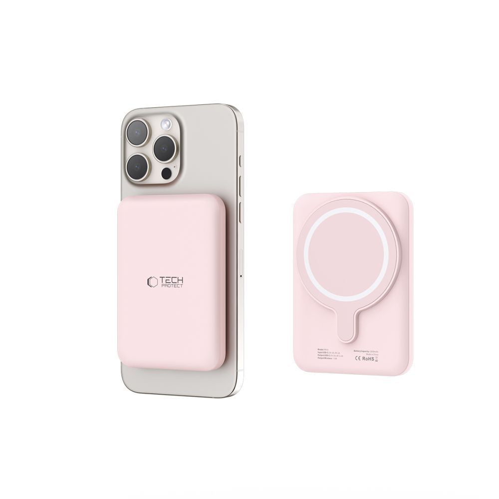 TECH-PROTECT PB10 LIFEMAG MAGSAFE POWER BANK 5000MAH ROSA