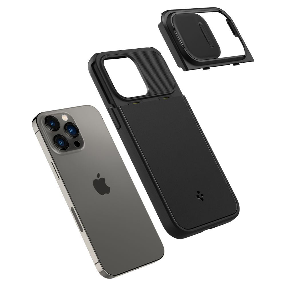 COVER SPIGEN OPTIK ARMOUR MAG MAGSAFE IPHONE 14 PRO MAX NERA