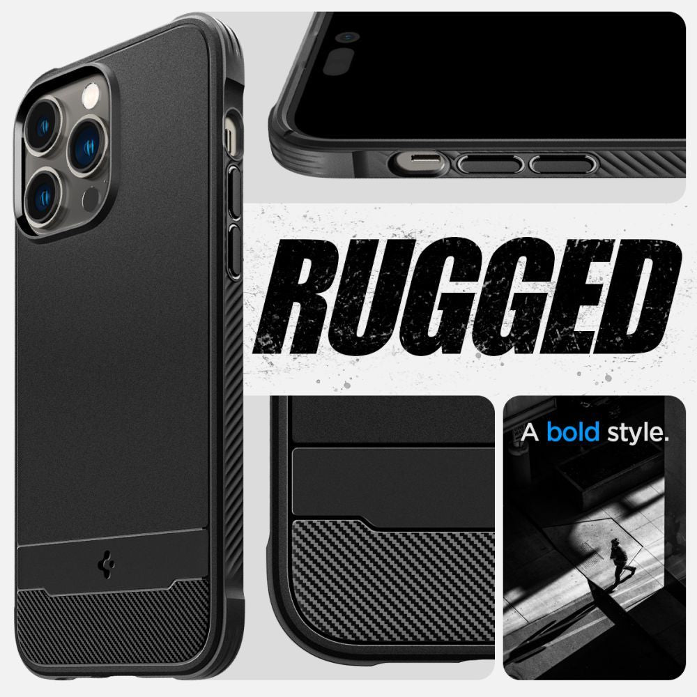 COVER SPIGEN RUGGED ARMOR MAG MAGSAFE IPHONE 14 PRO MAX MATTE BLACK